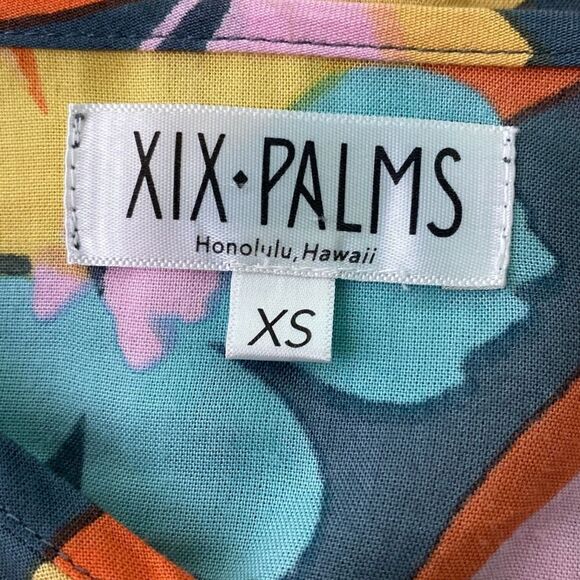 XIX PALMS northern lights anthem maxi dress floral XS hi lo hawaii - Picture 12 of 12